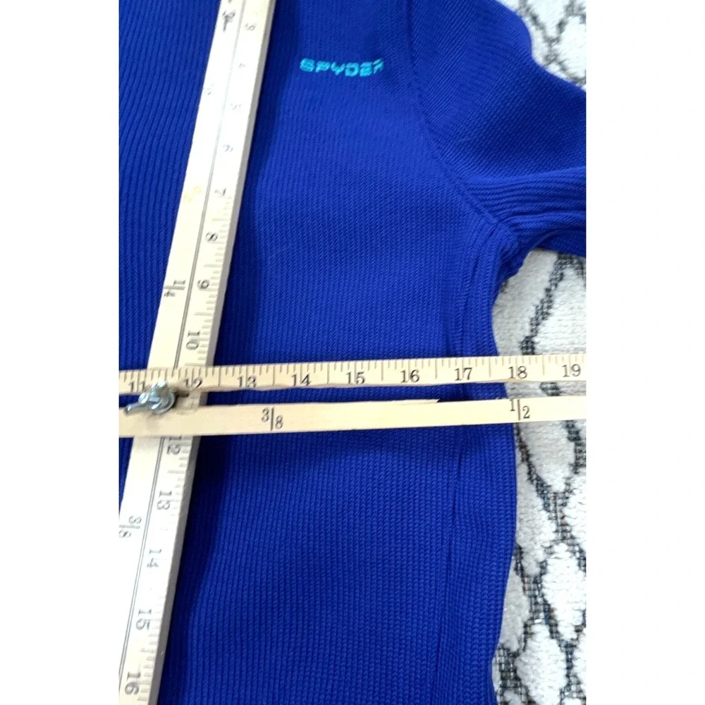 Spyder Jacket Girls XL Blue Thermal Fleece Lined Sweater Sweatshirt Layer Youth* - Picture 12 of 13